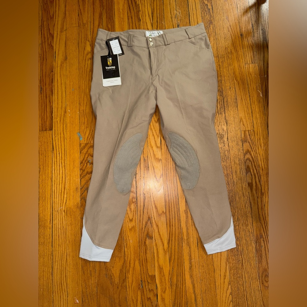 Tan and Gray Chinos with Tapered Leg Design